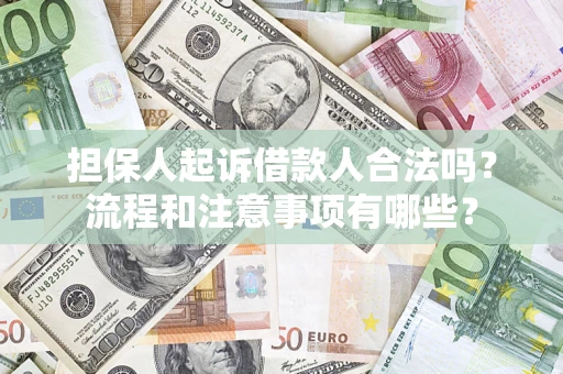 北京担保人起诉借款人合法吗？流程和注意事项有哪些？