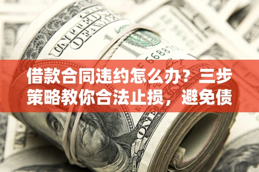北京借款合同违约怎么办？三步策略教你合法止损，避免债务危机升级