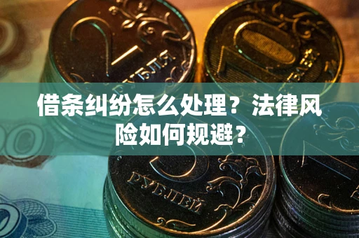 北京借条纠纷怎么处理？法律风险如何规避？