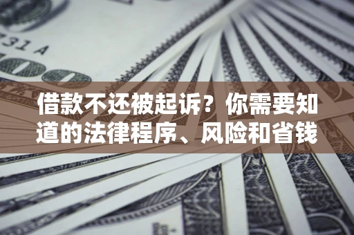 北京借款不还被起诉？你需要知道的法律程序、风险和省钱技巧