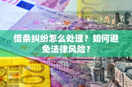 北京借条纠纷怎么处理？如何避免法律风险？